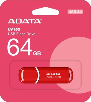 Adata Pendrive UV150 64GB USB3.2 Czerwony ADATA