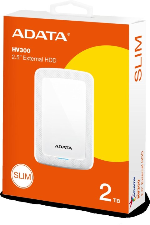 DYSK ZEWNĘTRZNY ADATA DashDrive HV300 2TB 2.5 USB3.1 Biały ADATA