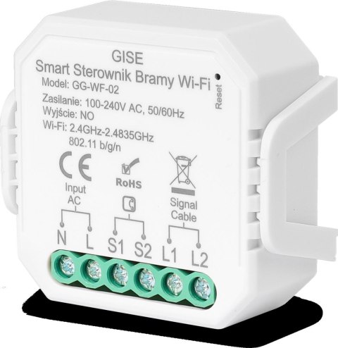 GISE Smart Moduł do sterowania bramą WiFi z czujnikiem otwarcia | Tuya | GG-WF-02 GISE