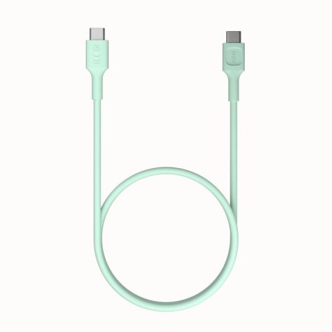KABEL USB-C / USB-C Greencell PowerFlex 30cm PD 100W zielony silikonowy GREEN CELL