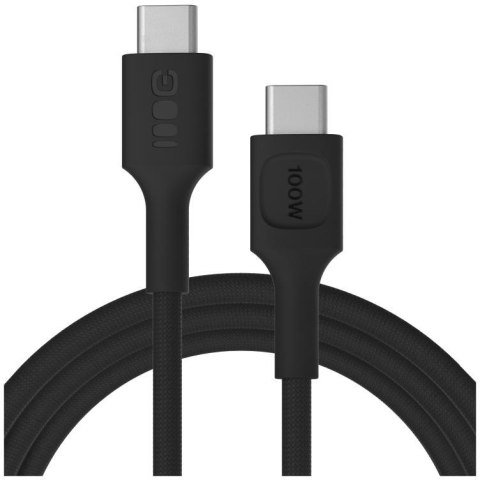 KABEL USB-C / USB-C Greencell PowerStream 200cm PD 100W czarny w oplocie GREEN CELL