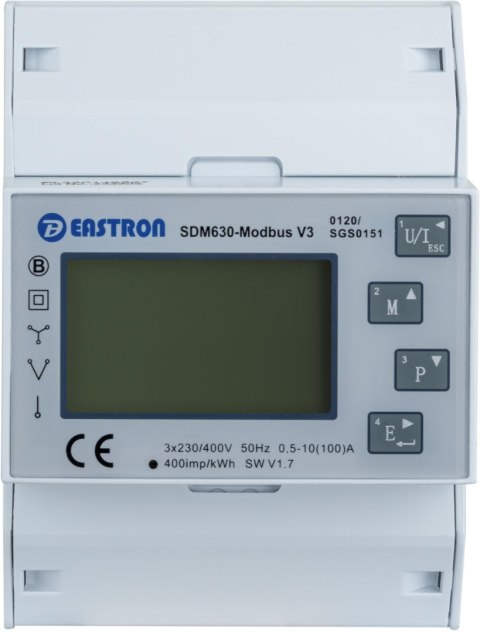 Licznik energii trójfazowy SDM 630 MODBUS V3 VCX