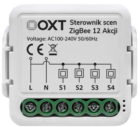 Moduł OXT mini sterownik scen 12 akcji 230V ZigBee TUYA T254 OXT