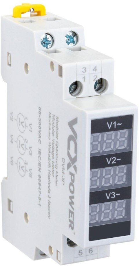 Modułowy wskaźnik napięcia DVM 3 Fazowy VCX