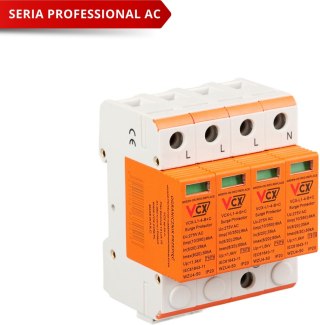Ogranicznik przepięć klasy B+C 4P (T1T2) 6kA Professional VCX