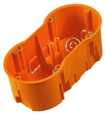 Puszka końcowa 60 podwójna z wkrętami, głęboka PAWBOL A.0042WPG PAWBOL