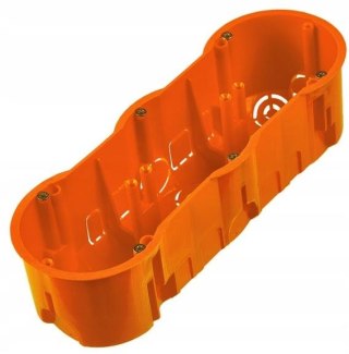 Puszka końcowa 60 potrójna z wkrętami, głęboka PAWBOL A.0043WPG PAWBOL