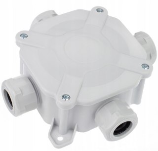 Puszka natynkowa hermetyczna PG16, IP 67 (5x4mm2), kolor szary PAWBOL A.0035 PAWBOL