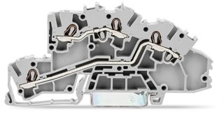 Złączka szynowa WAGO 2‑piętrowa 2,5mm2 L/L szara 2003‑7642 TOPJOBS 50szt WAGO