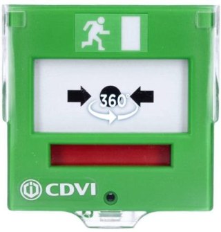 Ewakuacyjny przycisk wyjścia z elastyczną membraną, 2 styki CDVI BBGP2V CDVI