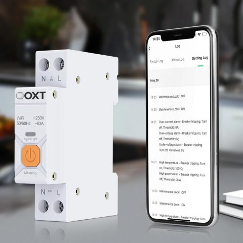 Inteligentny Sterownik OXT | 63A | Licznik | WiFi | Tuya T335 OXT