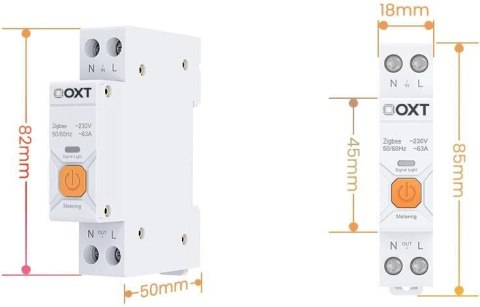 Inteligentny Sterownik OXT | 63A | Licznik | ZigBee | Tuya T337 OXT