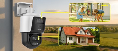 Kamera IP Hilook PTZ-D4-Pro dualna 8MP (4MP + 4MP) HILOOK