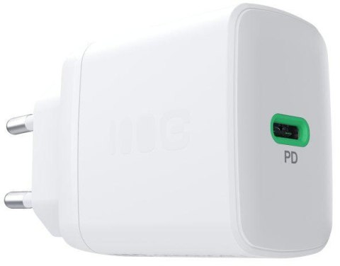 ŁADOWARKA SIECIOWA Greencell PowerSource Solo30 30W 1xUSB-C PD 3.0 QC 4.0+ biała GREEN CELL
