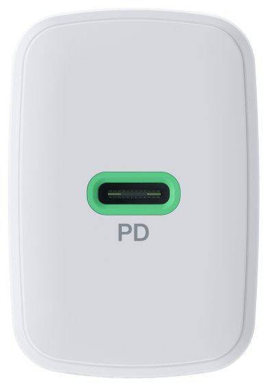 ŁADOWARKA SIECIOWA Greencell PowerSource Solo30 30W 1xUSB-C PD 3.0 QC 4.0+ biała GREEN CELL