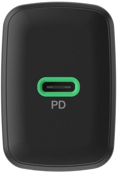 ŁADOWARKA SIECIOWA Greencell PowerSource Solo30 30W 1xUSB-C PD 3.0 QC 4.0+ czarna GREEN CELL