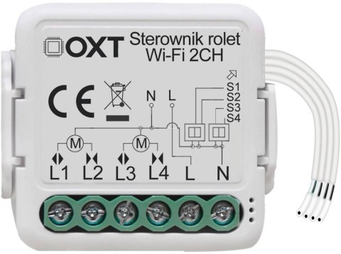Moduł OXT mini sterownik 2 rolety WiFi TUYA OXT