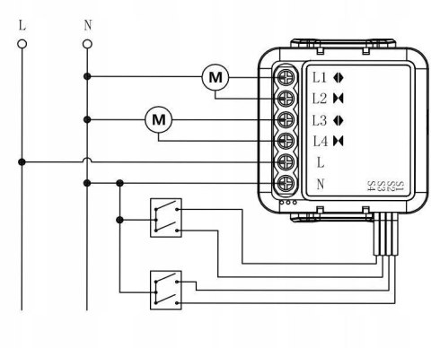 Moduł OXT mini sterownik 2 rolety WiFi TUYA OXT
