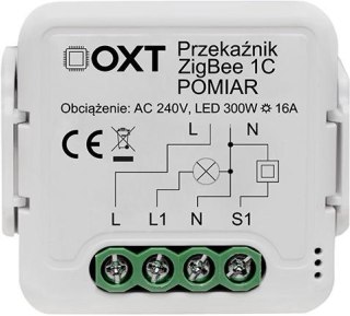 Moduł OXT przekaźnik 1 obw. pomiar 16A ZigBee TUYA OXT
