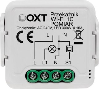 Moduł OXT przekaźnik 1 obwód pomiar 16A WIFI TUYA BLEBOX