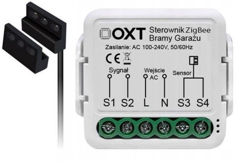 Moduł OXT z sensorem do silnika bramy garażu ZigBee TUYA OXT