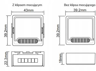 Moduł OXT z sensorem do silnika bramy garażu ZigBee TUYA OXT