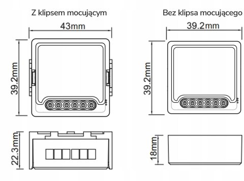 Moduł OXT z sensorem do silnika bramy garażu ZigBee TUYA OXT