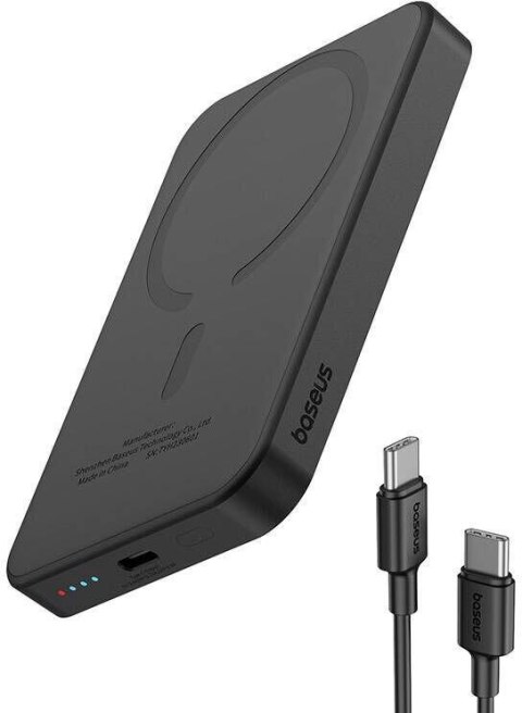Powerbank Baseus Magnetic Mini P10022107113-00 5000mAh 20W PD INDUKCYJNE Qi USB-C KABEL USB-C BASEUS