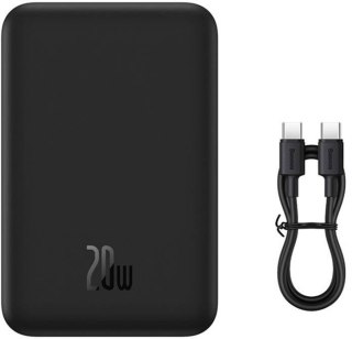 Powerbank Baseus Magnetic Mini PPCX150001 20000mAh 20W PD ŁADOWANIE INDUKCYJNE Qi USB-C KABEL USB-C BASEUS