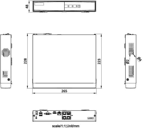 Rejestrator IP HIKVISION DS-7104NI-Q1/4P/M(D) PL HIKVISION