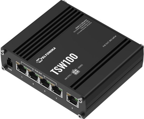 Teltonika TSW100 switch przemysłowy PoE (TSW100000000) TELTONIKA