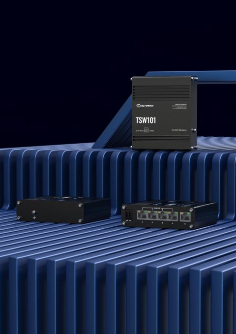 Teltonika TSW101 switch przemysłowy PoE+ (TSW101000000) TELTONIKA