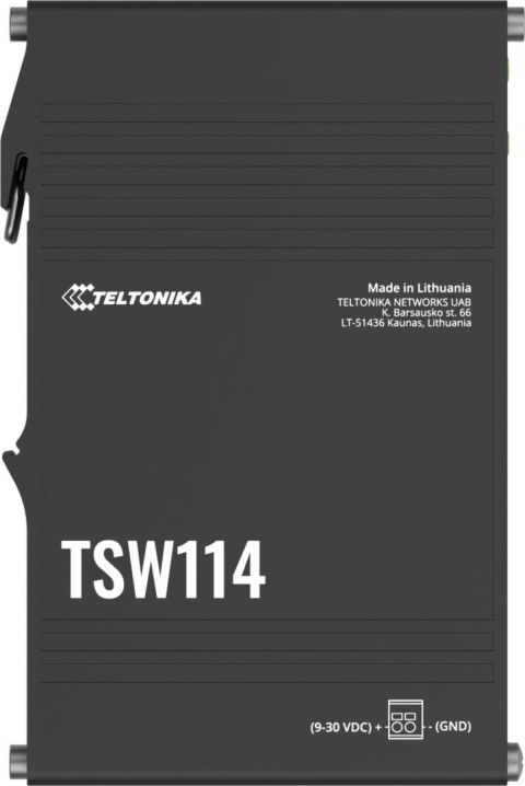 Teltonika TSW114 switch przemysłowy 5xGE (TSW114000000) DIN TELTONIKA
