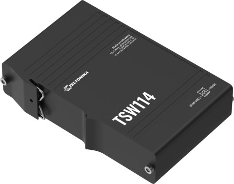 Teltonika TSW114 switch przemysłowy 5xGE (TSW114000000) DIN TELTONIKA