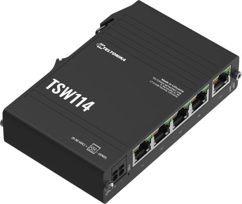 Teltonika TSW114 switch przemysłowy 5xGE (TSW114000000) DIN TELTONIKA