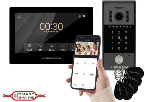 Wideodomofon REVIZOOM RM-T273HD BLACK/RC-212HD-CK1 REVIZOOM