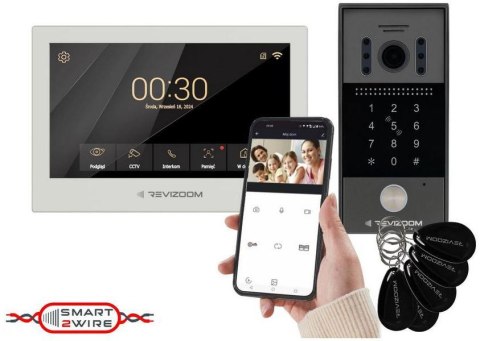 Wideodomofon REVIZOOM RM-T273HD WHITE/RC-212HD-CK1 REVIZOOM