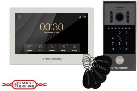 Wideodomofon REVIZOOM RM-T273HD WHITE/RC-212HD-CK1 REVIZOOM