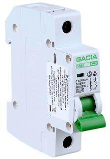 Wyłącznik nadmiarowoprądowy,6kA,C,1-pole,16A GACIA SB6L C 1P 16A GACIA