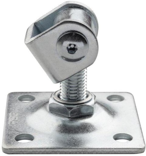 Zawias PSG 61.018.01 z szyldem 80x80x3mm - gwint M16 (regulowany, ucho ocynkowane) PSG