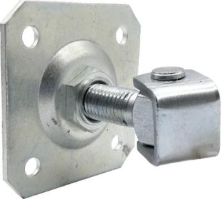 Zawias PSG 61.019.01 z szyldem 100x100x4mm - gwint M20 (regulowany, ucho ocynkowane) PSG