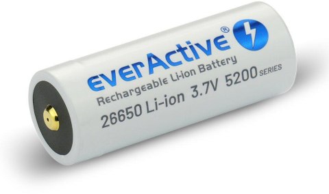 Akumulator 26650 Li-Ion 3,7V everActive 5200mAh micro USB (1 szt.) z zabezpieczeniem EVERACTIVE
