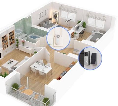 Dzwonek wideo Ezviz HP3 Pro 3MPx z panelem solarnym EZVIZ