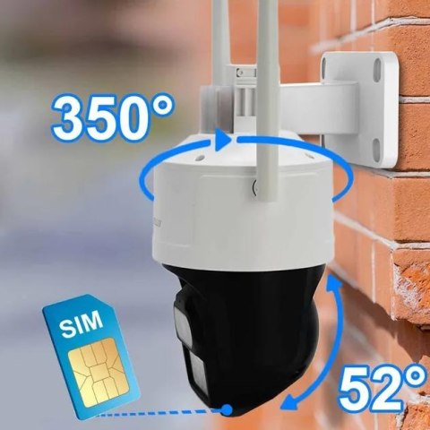 Kamera IP ORLLO Z17 Ultra 4K zewnętrzna obrotowa GSM na kartę SIM ORLLO