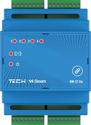 Moduł karta wejść na szynę DIN KW-12-2m Tech sterowniki TECH STEROWNIKI