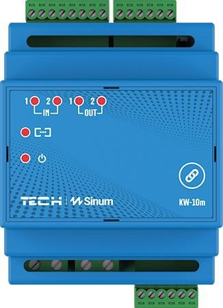 Moduł karta wejść/wyjść na szynę DIN KW-10m Tech sterowniki TECH STEROWNIKI