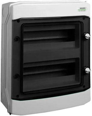 PLASTIKOWA OBUDOWA INSTALACYJNA Natynkowa IP65, 2X12 modułów. PHS 24T FB NOARK 110685 NOARK