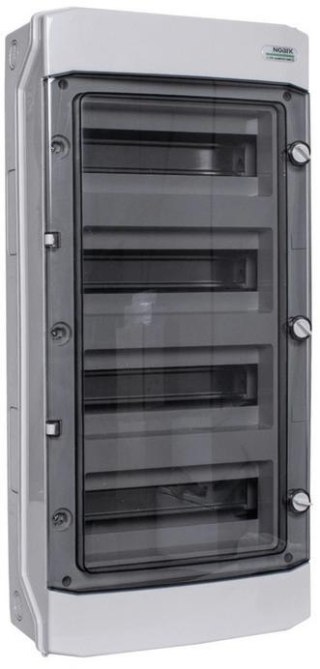 PLASTIKOWA OBUDOWA INSTALACYJNA Natynkowa IP65 4X12 modułów. PHS 48T NOARK 110814 NOARK