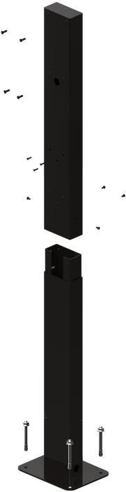 SŁUPEK MONTAŻOWY Greencell HabuDen Post DO STACJI ŁADOWANIA HabuDen WALLBOX EVGCAKHP1 GREEN CELL