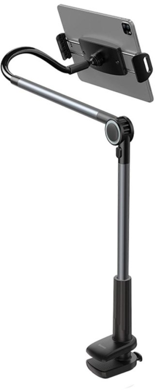 Uchwyt Baseus Otaku na telefon, tablet, obrotowy, regulowany, mocowany do blatu - szary BASEUS